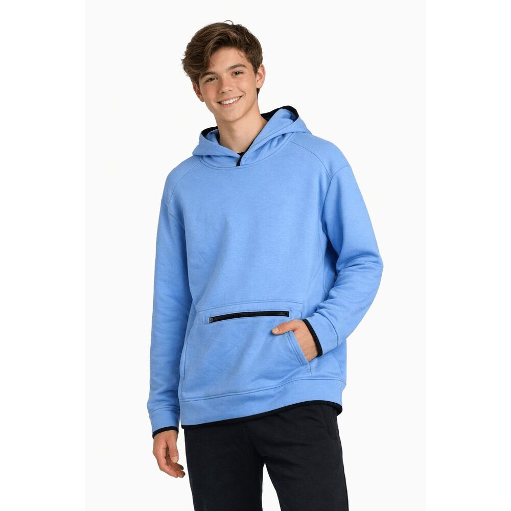 DSG Youth Blue Sport Fleece Pullover Hoodie Size XL (18)